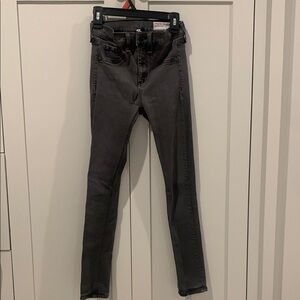 rag & bone Charcoal black 10inch Skinny denim Jeans